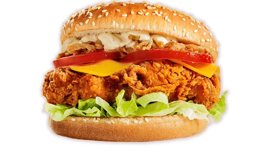 Tasty burgers from USA Chicken and Pizza